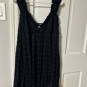 Wild Fable Black Textured Top